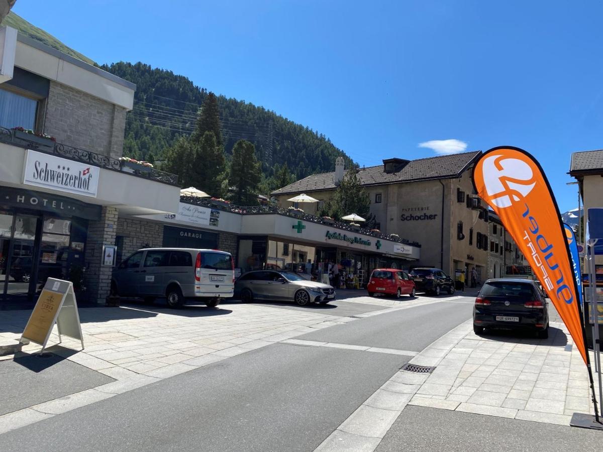 Dachwohnung Im Alpenstil, 60M2 Fuer 2P, Mit Garage - Bm186 Pontresina Buitenkant foto